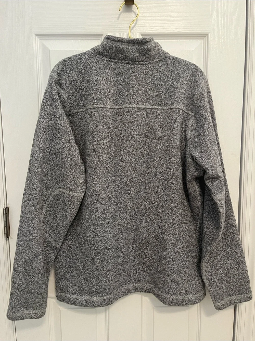 The North Face Men’s Heather Gray Sweater Fleece 1/4 Zip Pullover Size Large